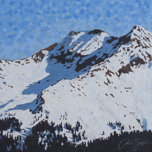Spencer Peak from Molas Pass, Colorado 12"x12"