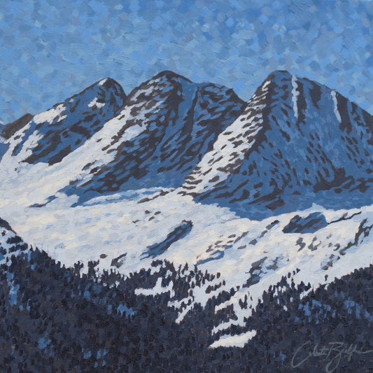Trinity Peaks, Colorado 12"x12"