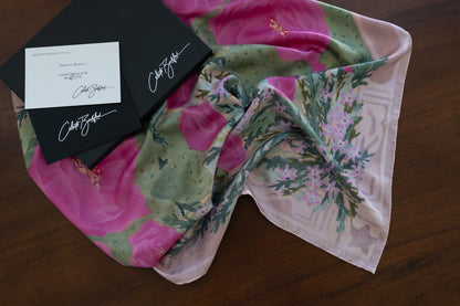 Opuntia Bloom I, Limited Edition Silk Scarf