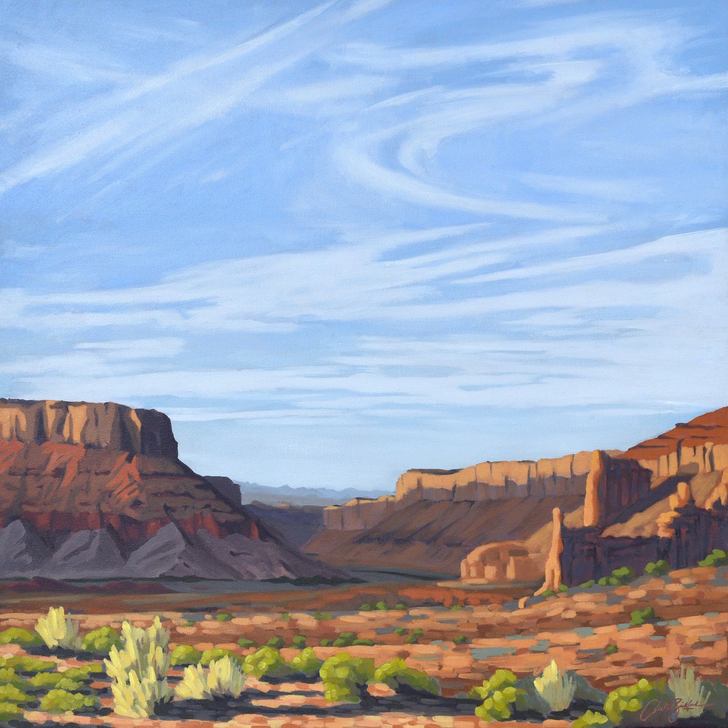 "Evening Shadows over the Colorado River, Utah" Limited Edition Giclee Print